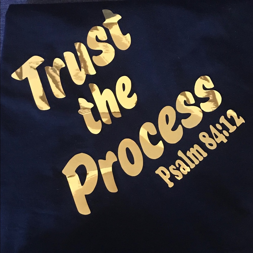 Black ” Trust The Process” T-Shirt